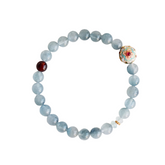 OZ Dunhuang Series BU1001 Blue Rabbit Hair Crystal Bracelet